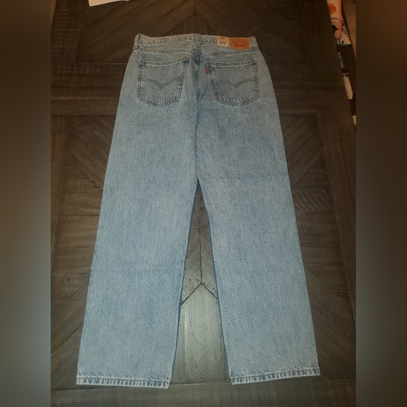 Levi's Low Pro Straight 31 Mid Rise Jeans Womens Glow Up Blue A09640003 - Picture 4 of 12